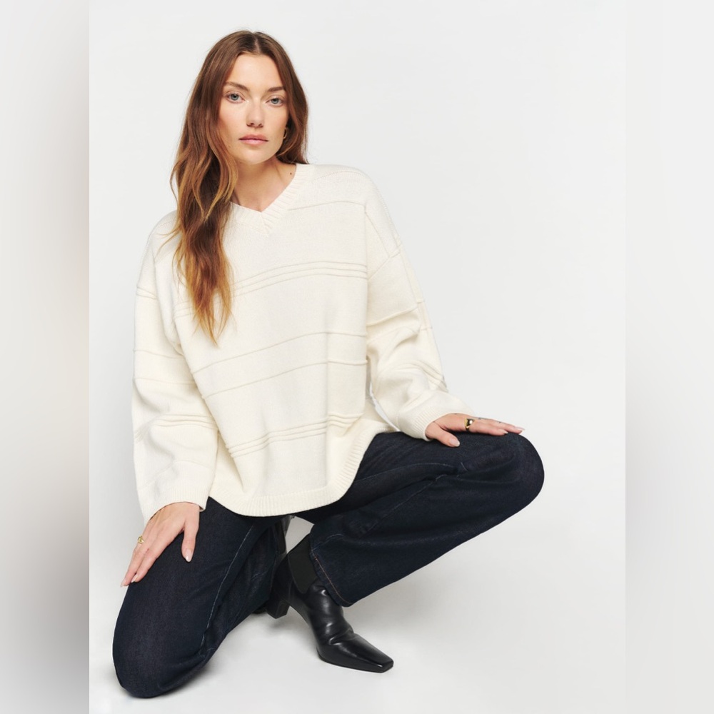 Reformation Cream Sweater